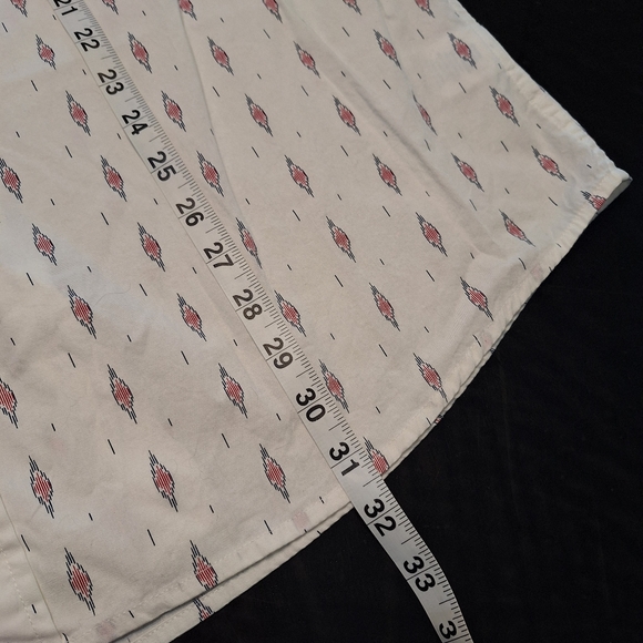 Urban Pipeline Mens Maxflex Button Down Shirt Medium XXL White/Aztec - Picture 4 of 5